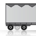 The Curtain Sider Trailer is the best option for transportation of any shipment that goes up to a height of about 100 in. and a width of about 102 in. The Curtain Side allows side loading, loading with a crane and from a loading dock which facilitates the handling of various merchandise.